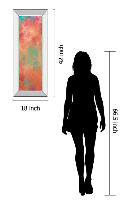 Vapor Il. A By Jason Johnson - Mirror Framed Print Wall Art - Red