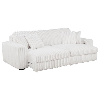 Jacana - Corduroy Upholstered Dual Power Chaise Sofa