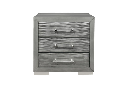 Tiffany - Nightstand - Silver