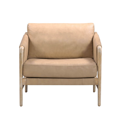 Chakka - Genuine Leather Accent Chair
