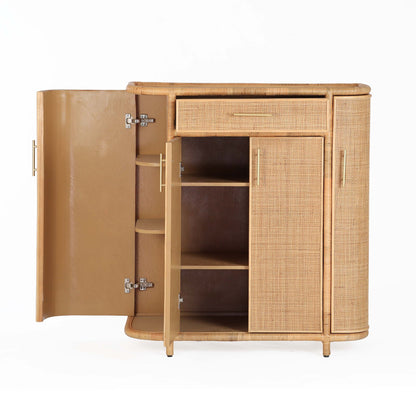 Tarot - Rattan Bar Cabinet - Natural