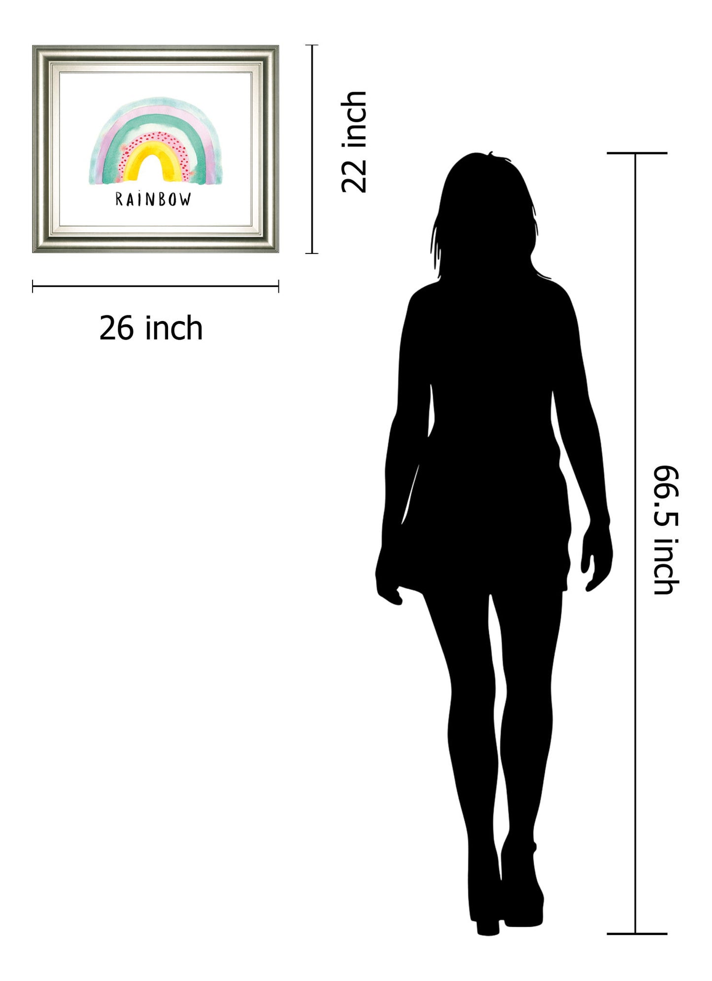 Rainbow Joy By Joelle Wehkamp - Framed Print Wall Art - Pink