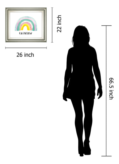 Rainbow Joy By Joelle Wehkamp - Framed Print Wall Art - Pink