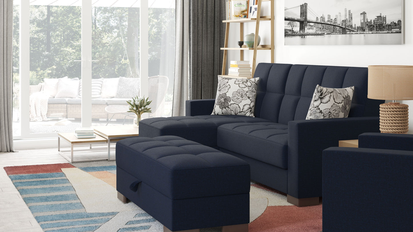 Ottomanson Armada - Upholstered Ottoman With Storage - Polyester