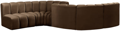 Arc - Velvet 6 Piece Modular Sofa