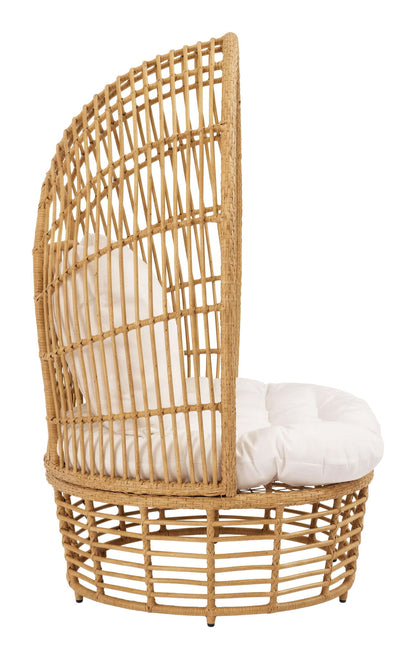 La Jolla - Accent Chair - White / Light Brown