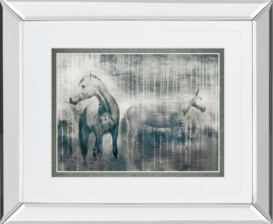 Grey Serenade By Edward Selkirk - Mirror Framed Print Wall Art - Dark Gray