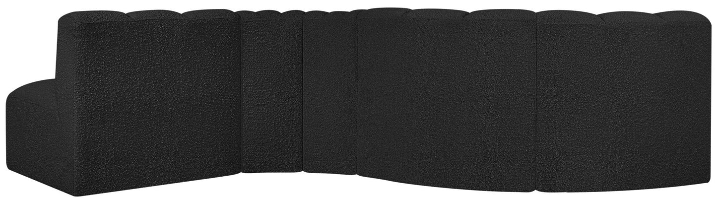 Arc - Boucle Fabric 5 Piece Modular Sofa
