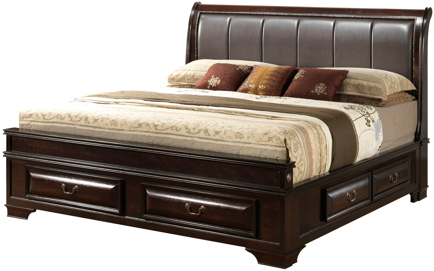 Glory Furniture - LaVita - Upholstered Storage Bed