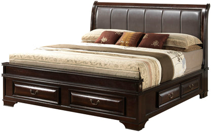 Glory Furniture - LaVita - Upholstered Storage Bed