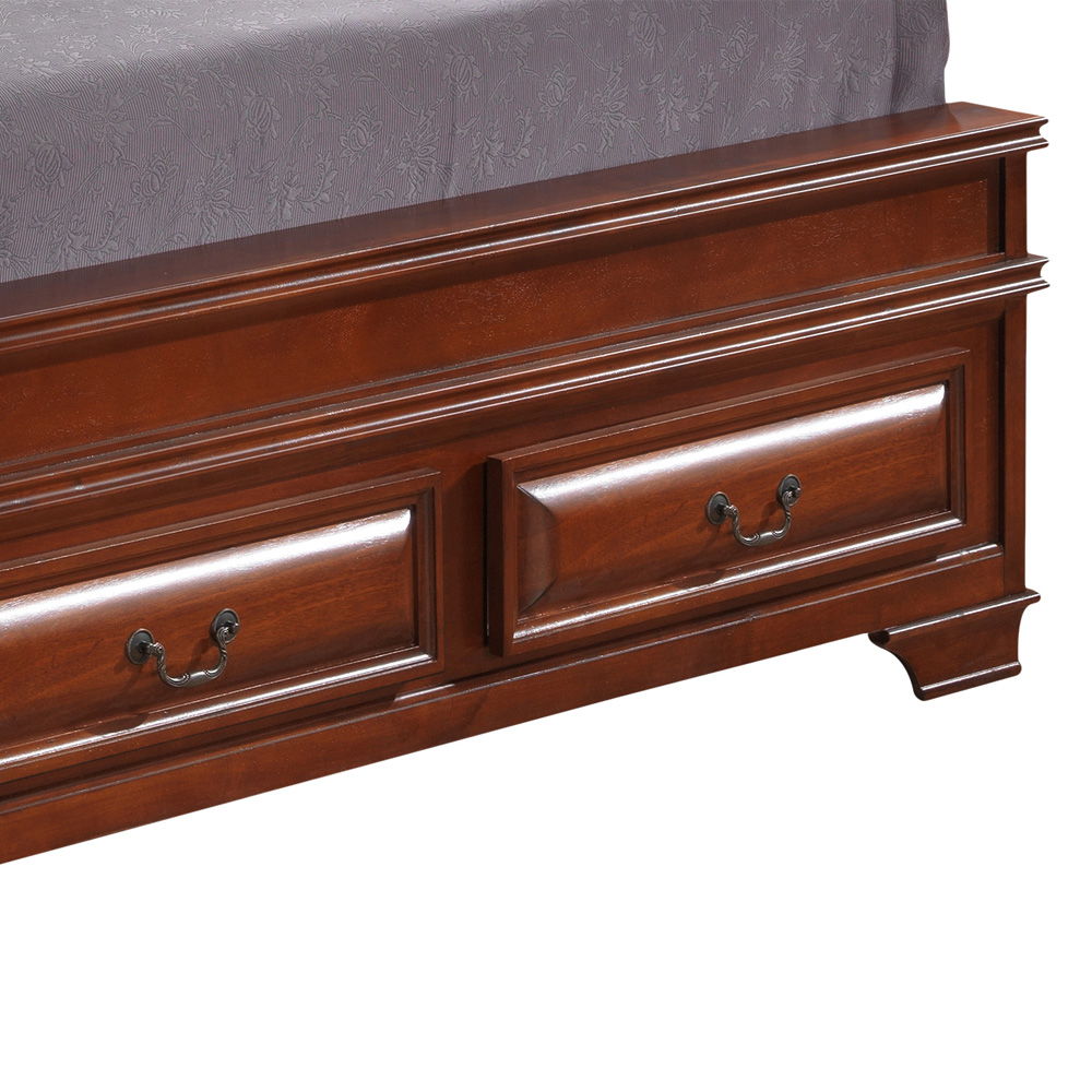 Glory Furniture - LaVita - Faux Leather Upholstered Storage Bed