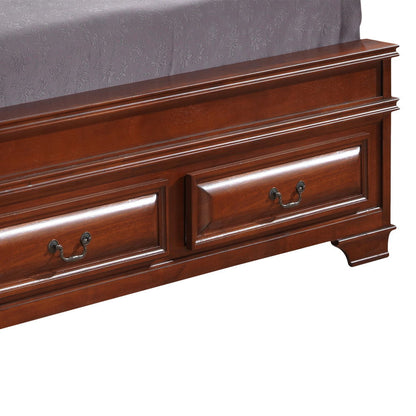 Glory Furniture - LaVita - Faux Leather Upholstered Storage Bed