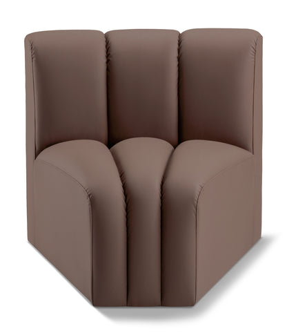Arc - Faux Leather Curved Corner Chair