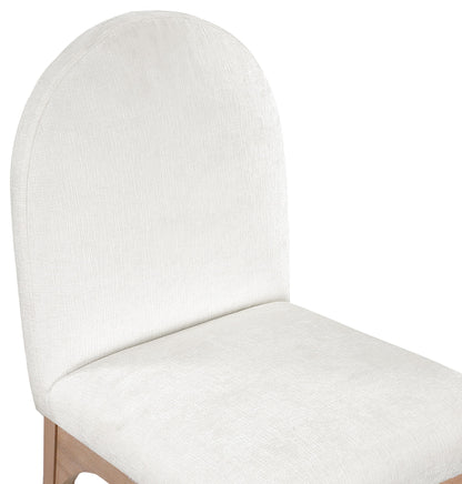 Waldorf - Chenille Dining Side Chair With Natural Legs