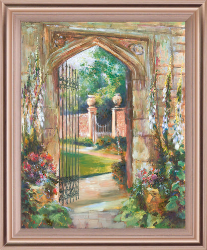 Secret Garden Pathway - 28" x 34" Framed Wall Art