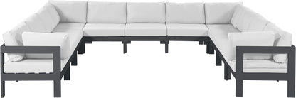 Nizuc - Outdoor Patio Modular Sectional 11 Piece - White