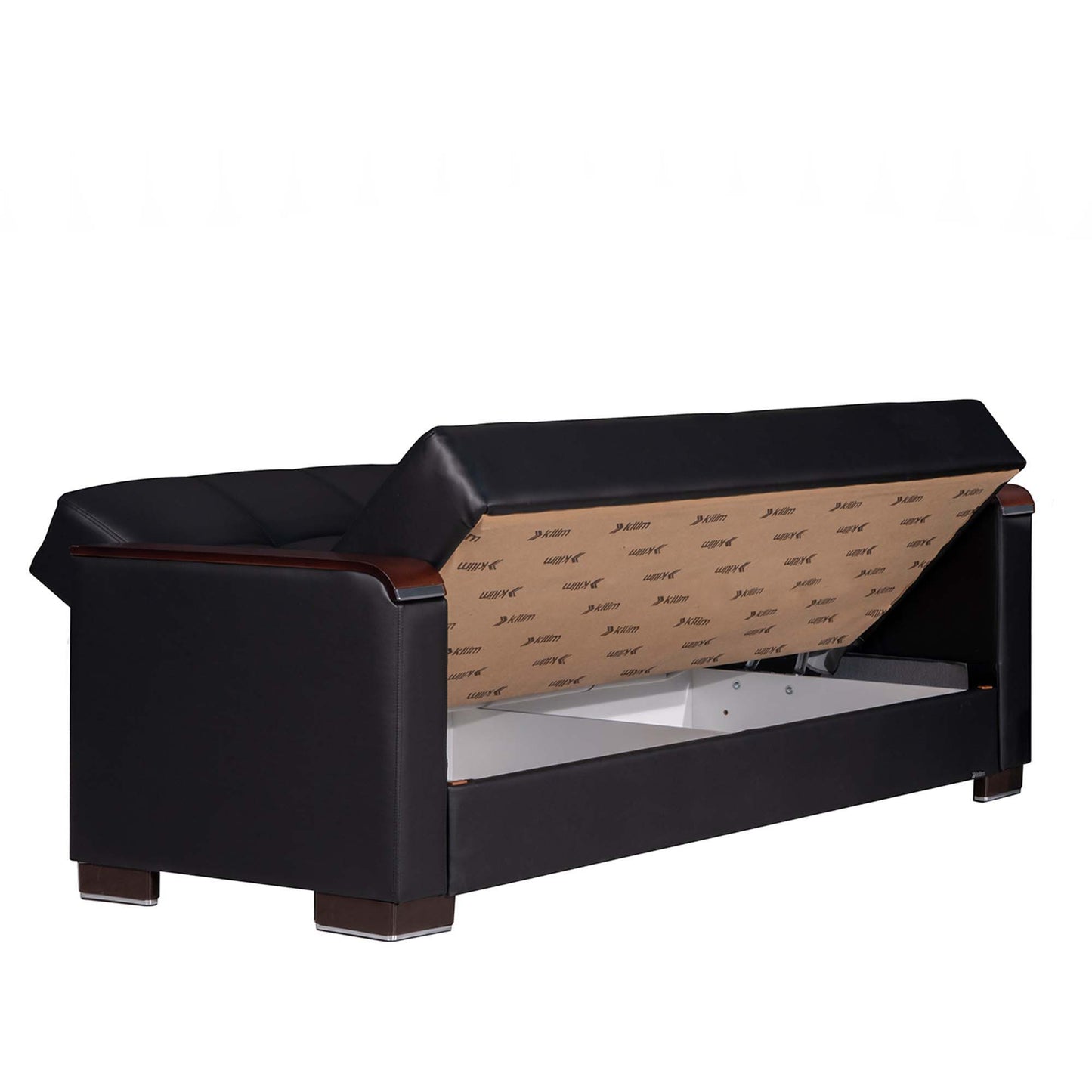 Ottomanson Armada X - Upholstered Convertible Wood Trimmed Sofabed With Storage