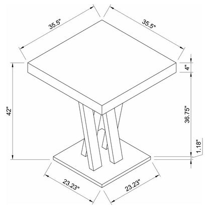 Freda - Square Height Dining Table