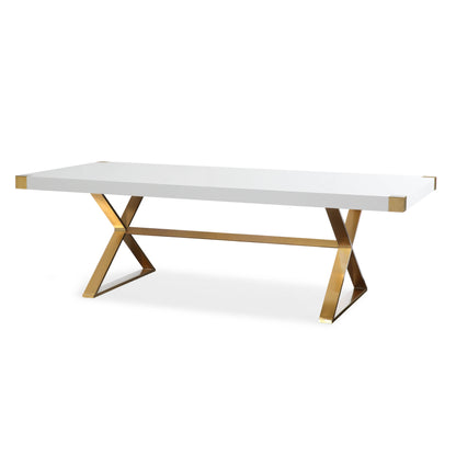 Adeline - Lacquer Dining Table - White