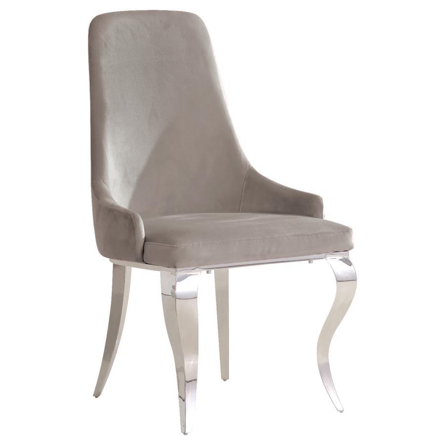 Antoine - Curved Chrome Legs Dining Chair