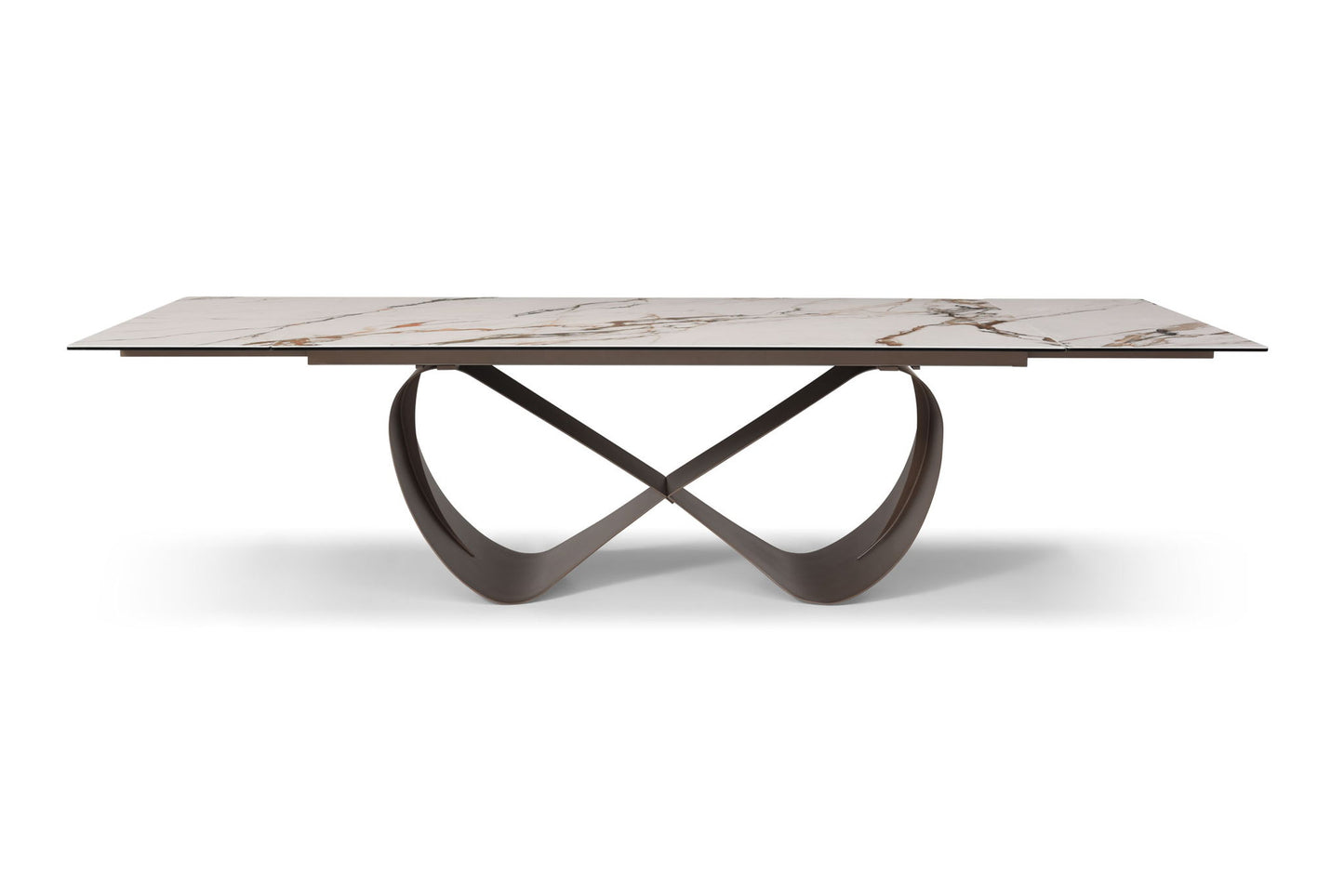 9305 - Dining Table - White / Dark Brown