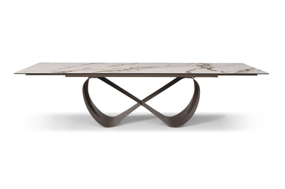 9305 - Dining Table - White / Dark Brown