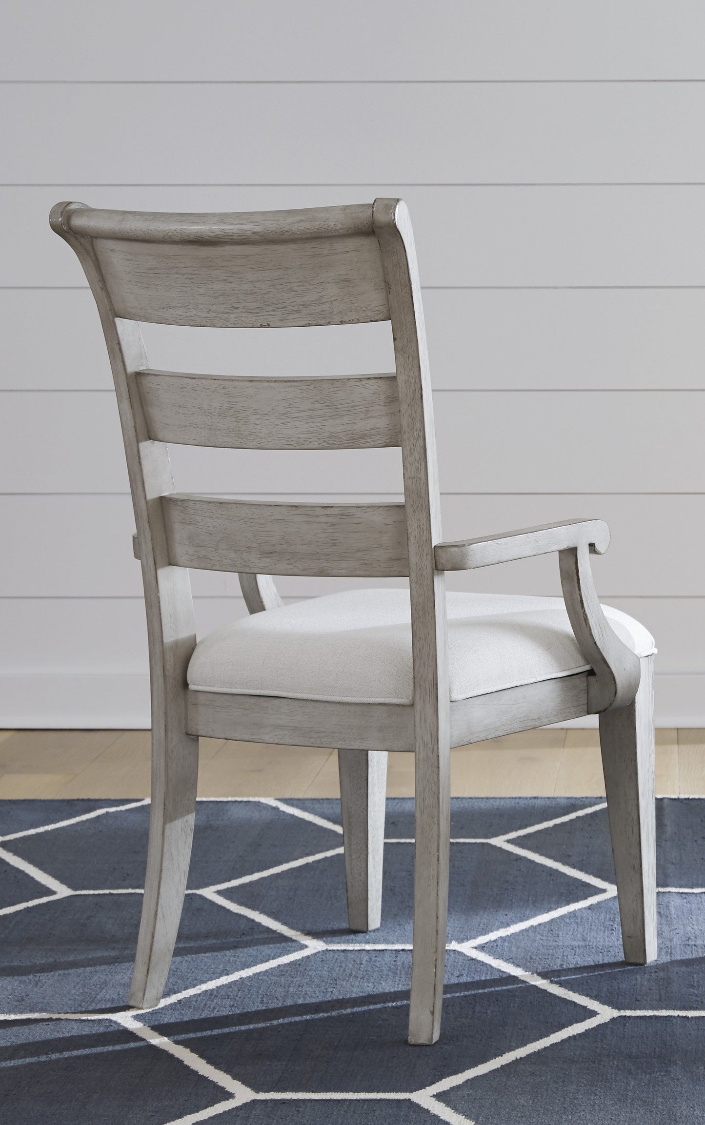 Belhaven - Ladder Back Arm Chair (Set of 2) - Pearl Silver