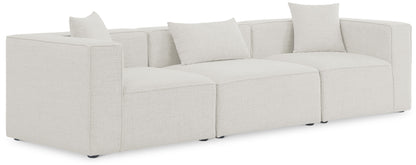 Cube - Linen Modular 3 Seat Sofa