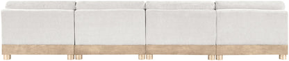 Turin - Chenille Fabric Upholstered Modular Sectional - White