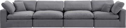 Comfy - Velvet Modular Sofa 4 Seats