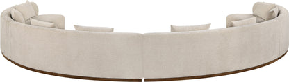 Avanti - Chenille Fabric Upholstered 4 Piece Modular Sectional