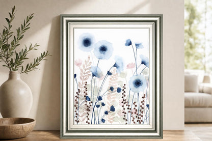 22x26 Sweet Flower Field II By Grace Popp - White