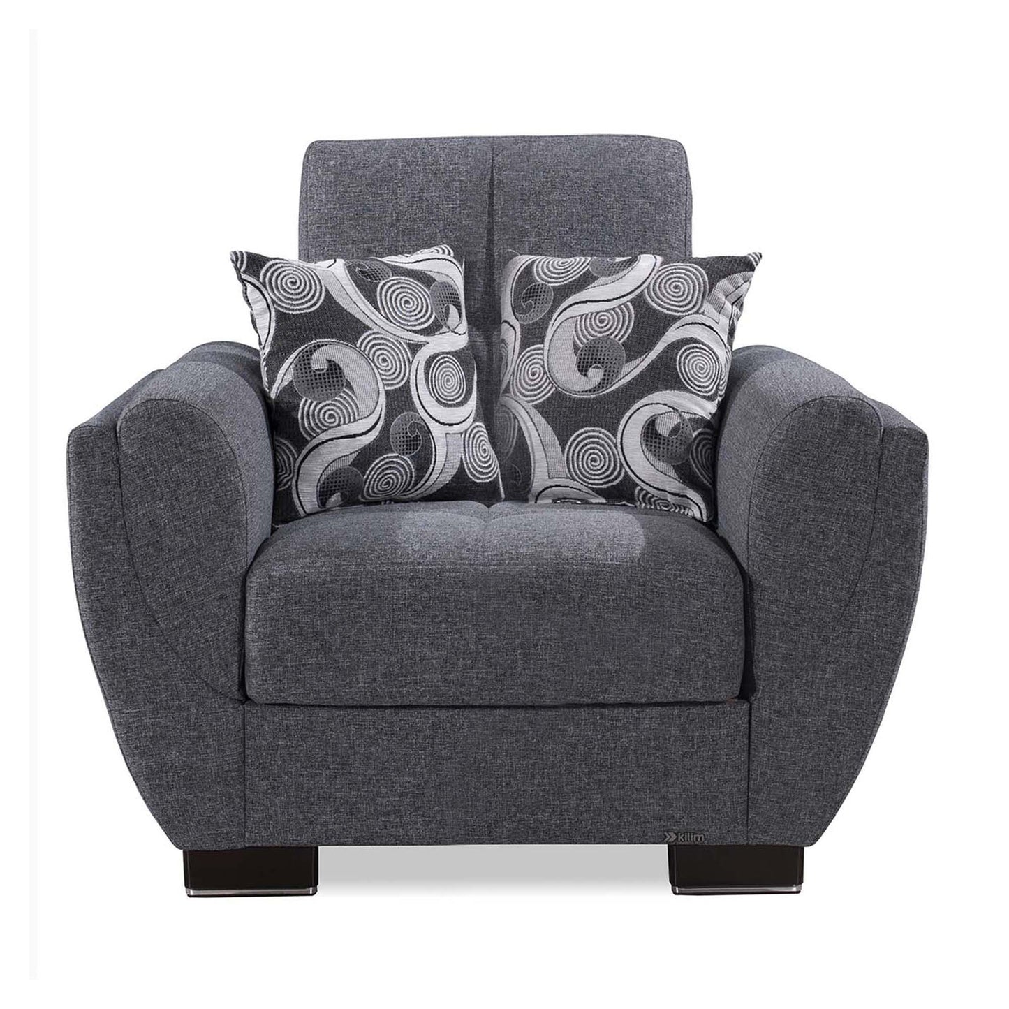 Ottomanson Armada Air - Upholstered Convertible Armchair With Storage - Polyester