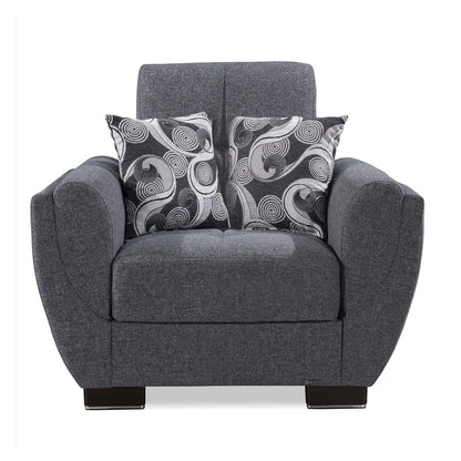 Ottomanson Armada Air - Upholstered Convertible Armchair With Storage - Polyester