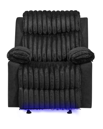 Glory Furniture - Plush - Glider Recliner With LED Belt