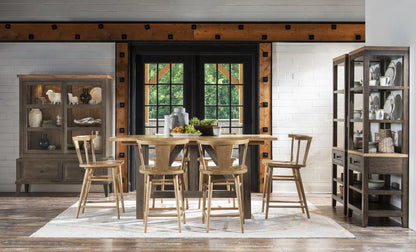 XXX's And OOO's - Counter Height Dining Table - Two Tone