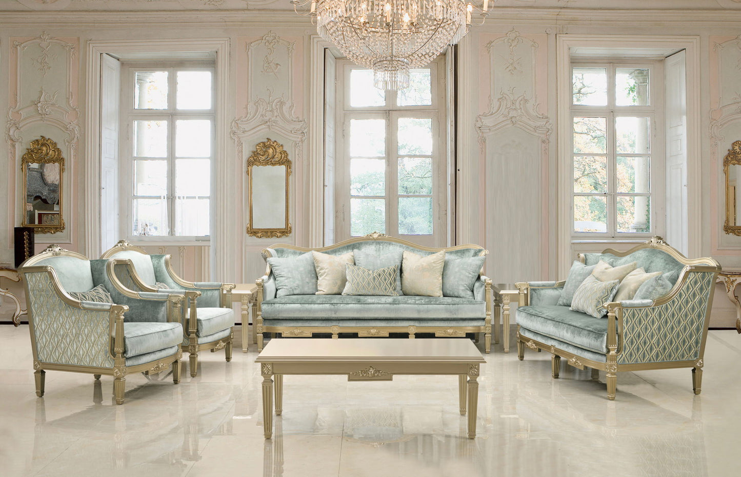 London - Loveseat - Turquoise