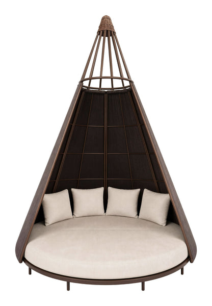 Astoria - Daybed - White / Dark Brown