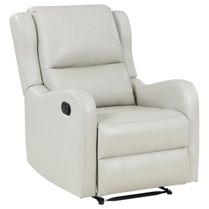 Kelsey - Upholstered English Arm Recliner Chair - Ivory