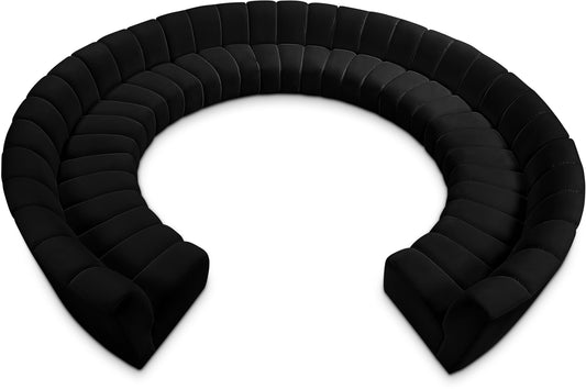Infinity - 11 Piece Velvet Modular Sectional
