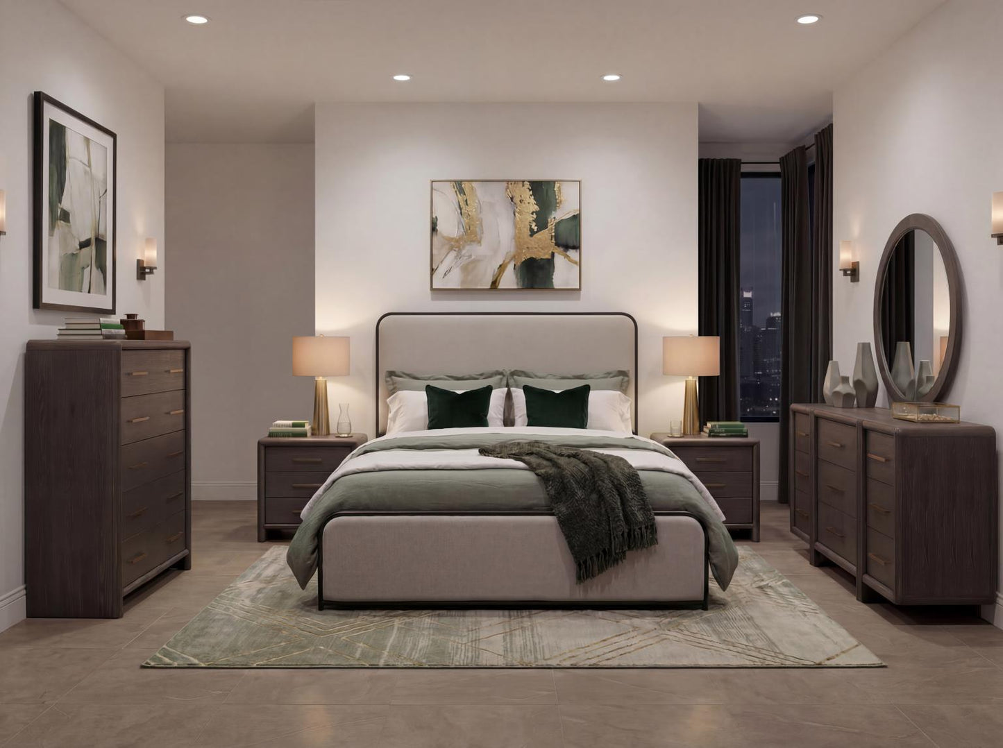Maren - Complete Woven Panel Bed