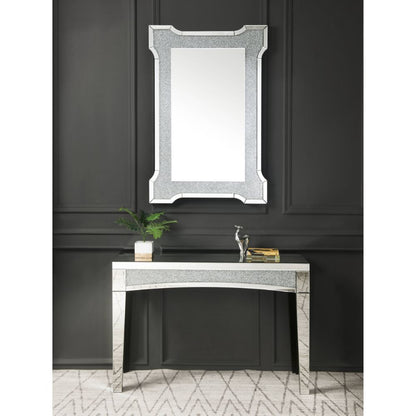 Noralie - 47" X 31" Accent Mirror With Faux Diamonds - Mirrored