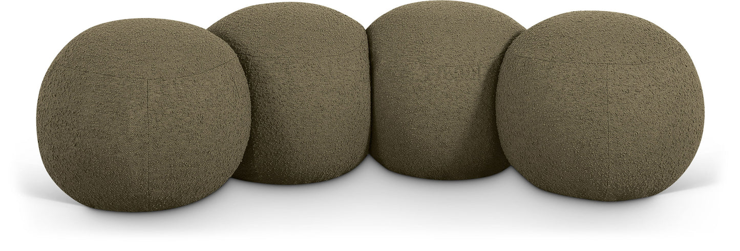 Apollo - Boucle Fabric Bench