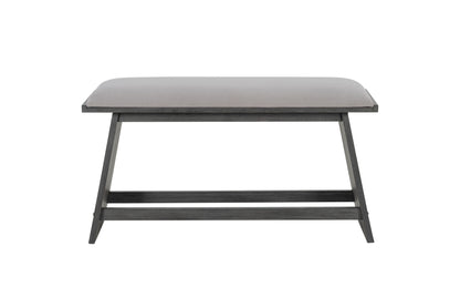 D8192 Triangle Bar Table, Two D8192 Bar Stools And Bench - Light Gray