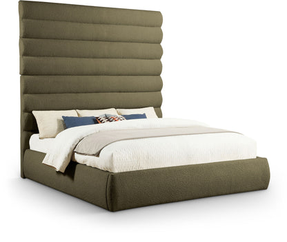 Adam - Boucle Fabric Bed With 89" Headboard