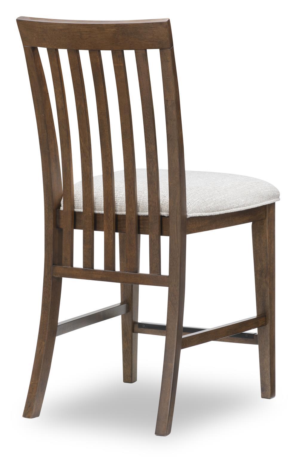 Langley - Slat Back Counter Height Chair (Set of 2) - Fawn / Linen