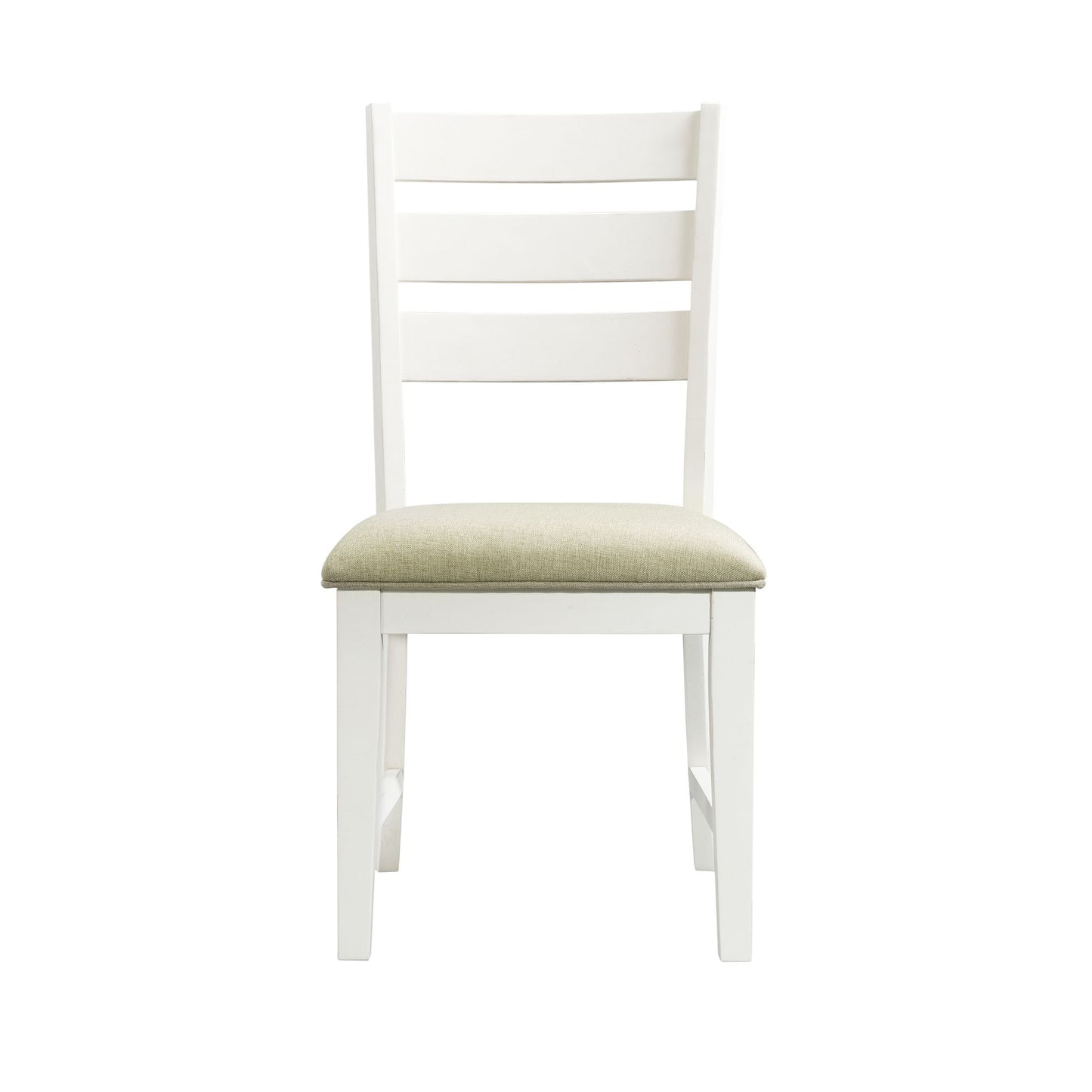 Park Creek - Ladder Back Side Chair (Set of 2) - Cottage White Finish