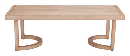 Leto - Outdoor Coffee Table - Brown