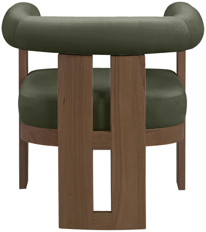 Arienzo - Performance Fabric Upholstered Accent Chair - Walnut Base