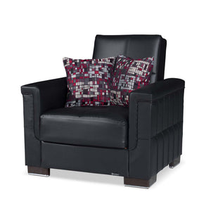 Ottomanson Armada - Upholstered Convertible Armchair With Storage - PU